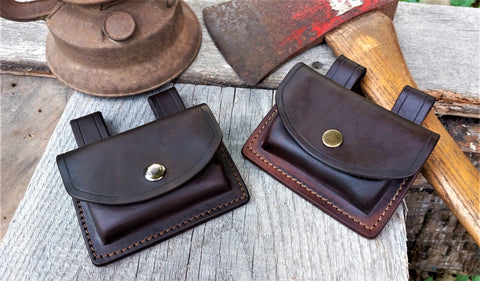 ***Available To Purchase Now*** Leather Belt Pouch ...Ammo / Survival Tin