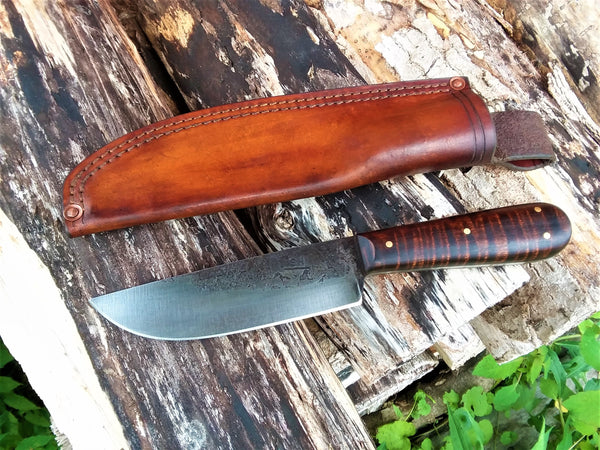French Trade Knife / Hunting Knife With Leather Sheath – Fortner's Frontier  Leather