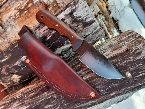 Skinner with Purple Heart Wood Handle