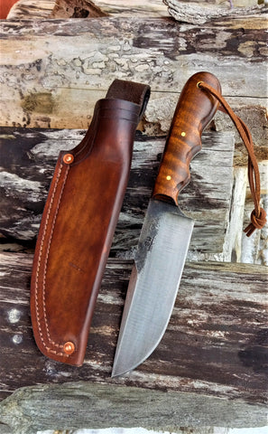 ****** Available To Purchase Now ****** Mid Size "Dark Horseman" In Gunstock Tiger Maple