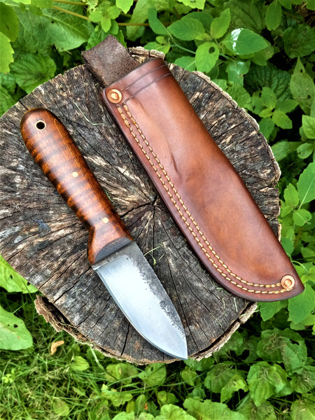 *****Available To Purchase Now*****  Small Kephart Everyday Carry Knife | Gunstock Tiger Maple Handle