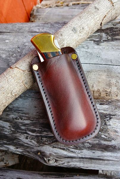 ****Available To Purchase Now****Leather Pocket / Belt Knife Sheath For Buck 110 And Other Knives