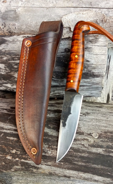 ***Available To Purchase Now**** Bird & Trout / Patch Knife, Made From A Vermont Lumber Mill Reclaimed Saw Blade