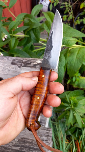 ***Available To Purchase Now**** Bird & Trout / Patch Knife, Made From A Vermont Lumber Mill Reclaimed Saw Blade