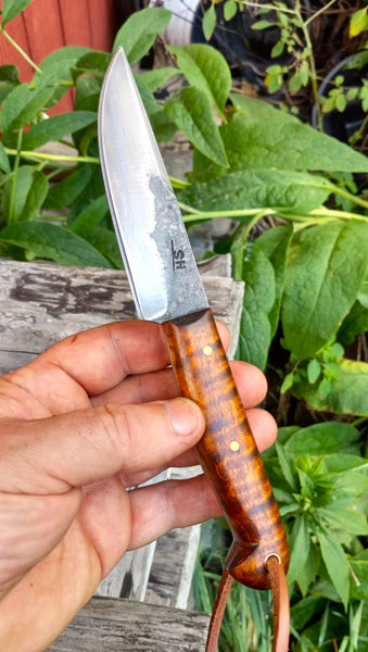 ***Available To Purchase Now**** Bird & Trout / Patch Knife, Made From A Vermont Lumber Mill Reclaimed Saw Blade