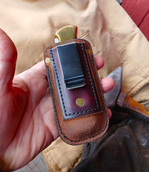 ****Available To Purchase Now****Leather Pocket / Belt Knife Sheath For Buck 110 And Other Knives