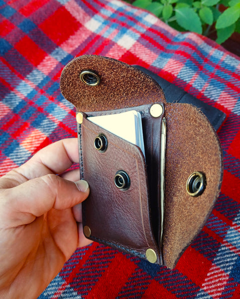 The New " Hide Out" Compact Minimalist Leather Wallet ***Available To Purchase Now***