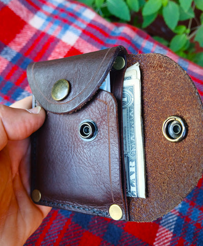 The New " Hide Out" Compact Minimalist Leather Wallet ***Available To Purchase Now***