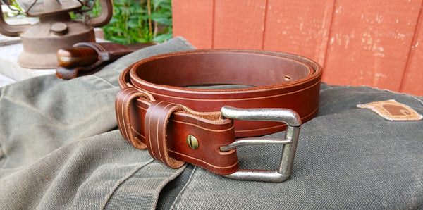 *****Available To Purchase Now****PLAIN FACE**** Full Grain Leather Belts Made In Vermont