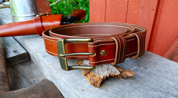*****Available To Purchase Now***** Handmade Full Grain Leather Belts, Made In Vermont