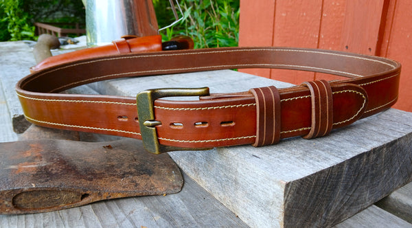 *****Available To Purchase Now***** Handmade Full Grain Leather Belts, Made In Vermont