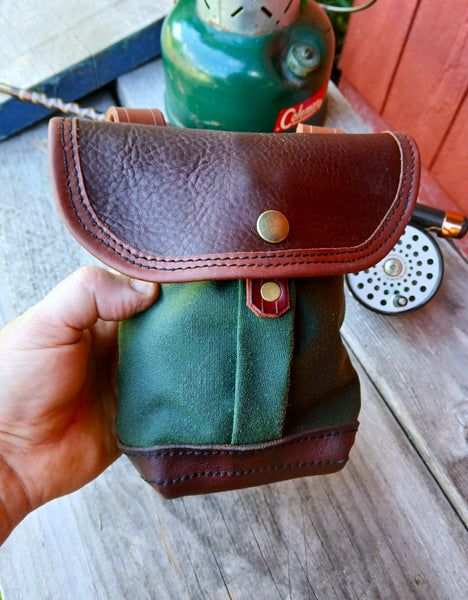 ****Available To Purchase Now**** Woods Roamer Bag, Waxed Canvas And Leather