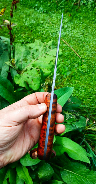***Available To Purchase Now**** Bushcraft Knife With Survival Leather Sheath And Fero Rod