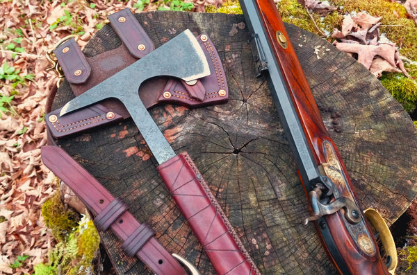 ***CHRISTMAS LAST MINUTE SALE *****Available To Purchase Now ***** Hand Forged Tomahawk With Shoulder Carry Sheath