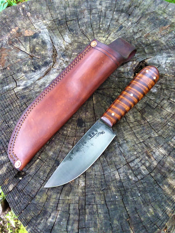 Bushcraft Woods Knife, Hand Forged Carbon Steel