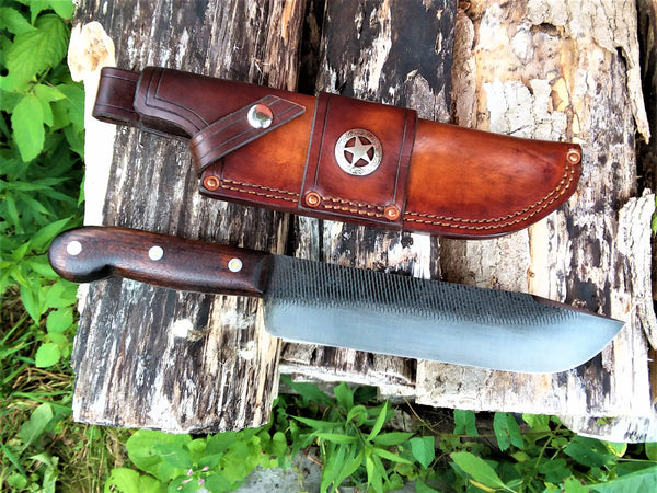 ***Available To Purchase Now*** Texas Ranger Knife, Hand Forged Rasp Steel