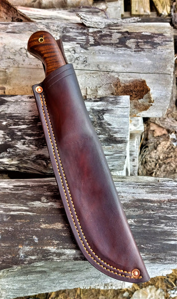 ****** Available To Purchase Now ******  Frontier Long Hunter Knife In Gunstock Tiger Maple