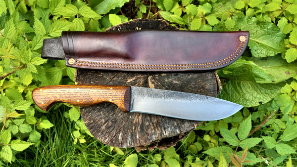 ****** Available To Purchase Now ****** Long Hunter Frontier Knife Vintage Oak Handle