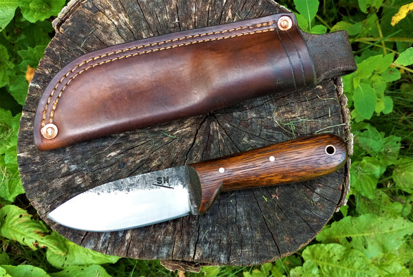 *****Available To Purchase Now*****  Small Kephart Everyday Carry Knife | White Oak Barn Wood Handle