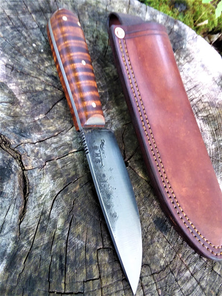 Bushcraft Woods Knife, Hand Forged Carbon Steel